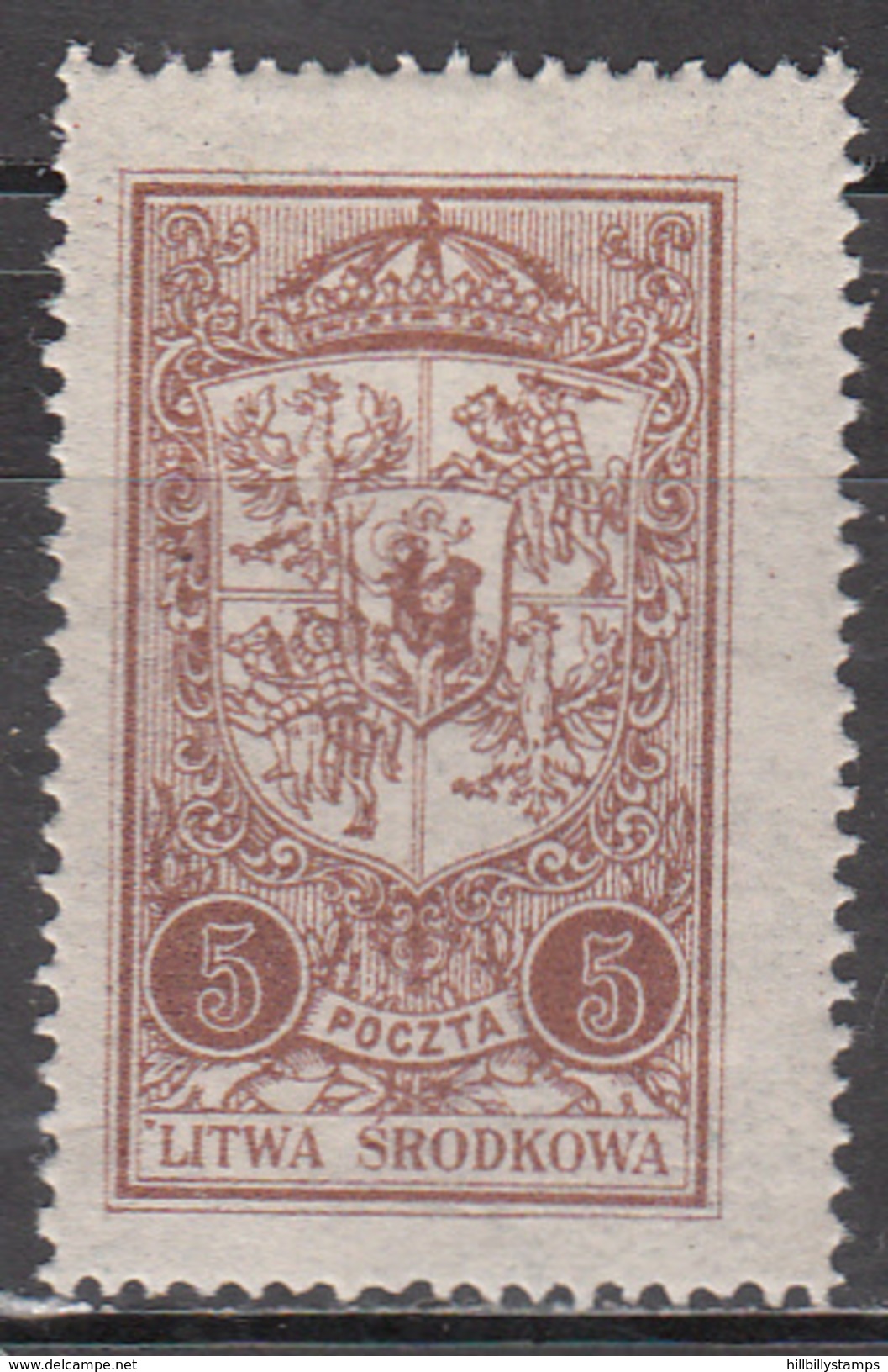 CENTRAL LITHUANIA    SCOTT NO. 39   MINT HINGED    YEAR  1921 - Sonstige & Ohne Zuordnung