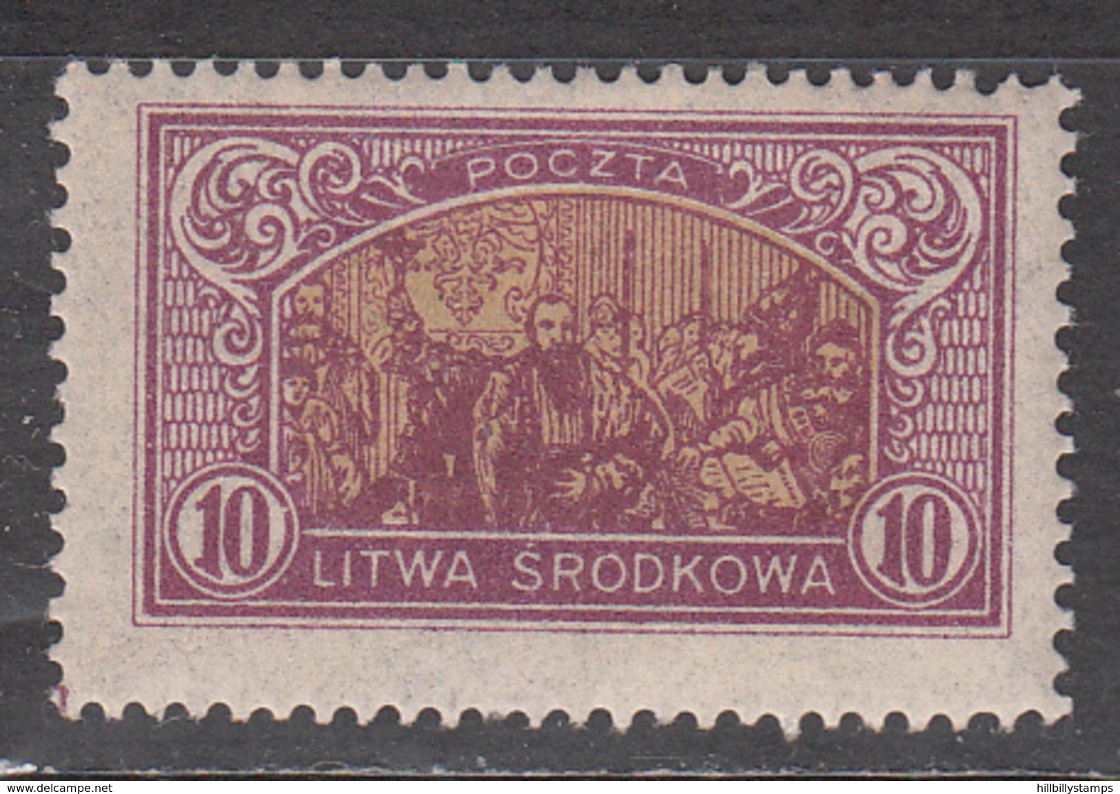 CENTRAL LITHUANIA    SCOTT NO. 41   MINT HINGED    YEAR  1921 - Other & Unclassified