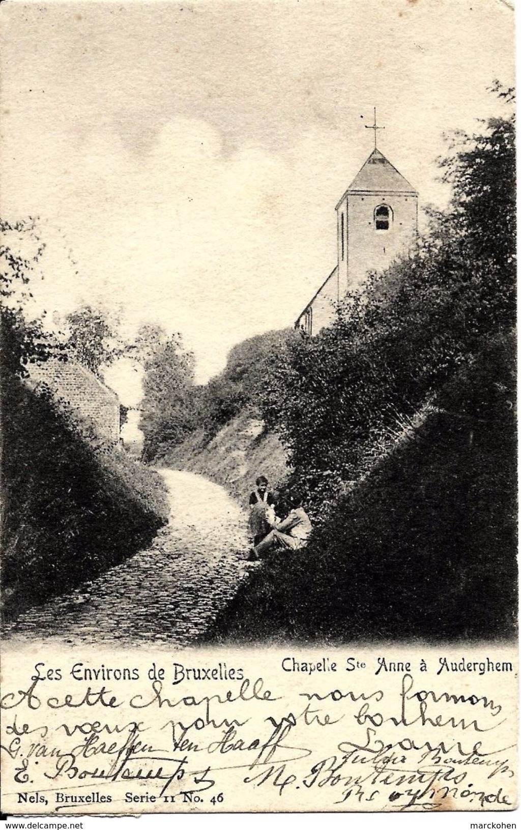 Bruxelles (1160) : La Chapelle Romane Sainte-Anne, Dans Le Parc De VAL-DUCHESSE à Auderghem. Petite Animation. CPA Préc. - Oudergem - Auderghem