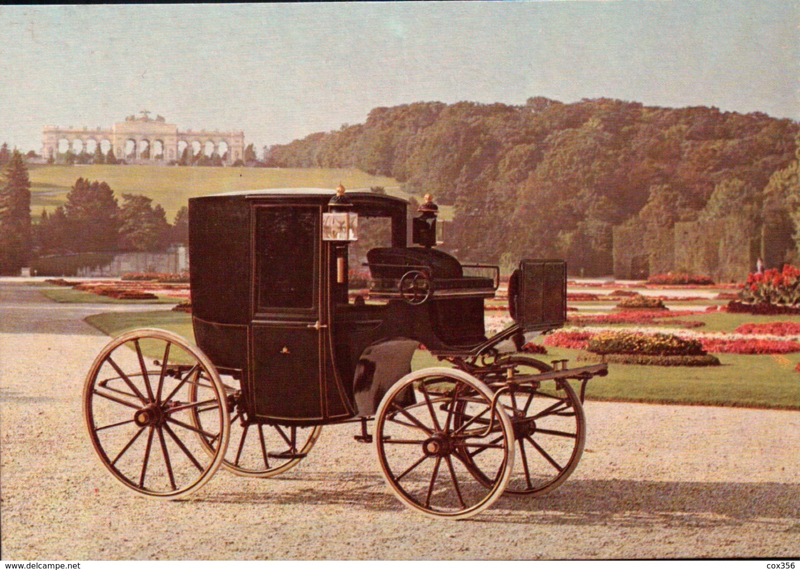 CPSM  AUTOMOBILES  COUPE KAISER FRANZJOSEPH 1848 - Taxis & Fiacres