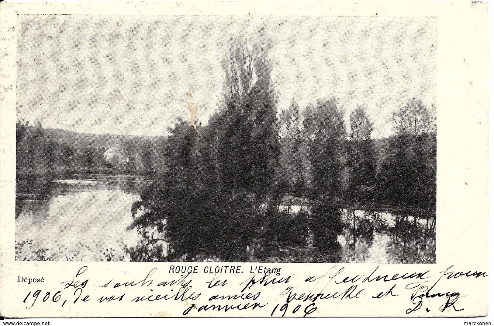 Bruxelles (1160) : Etang Du Rouge Cloître à Auderghem. CPA Précurseurs. - Oudergem - Auderghem