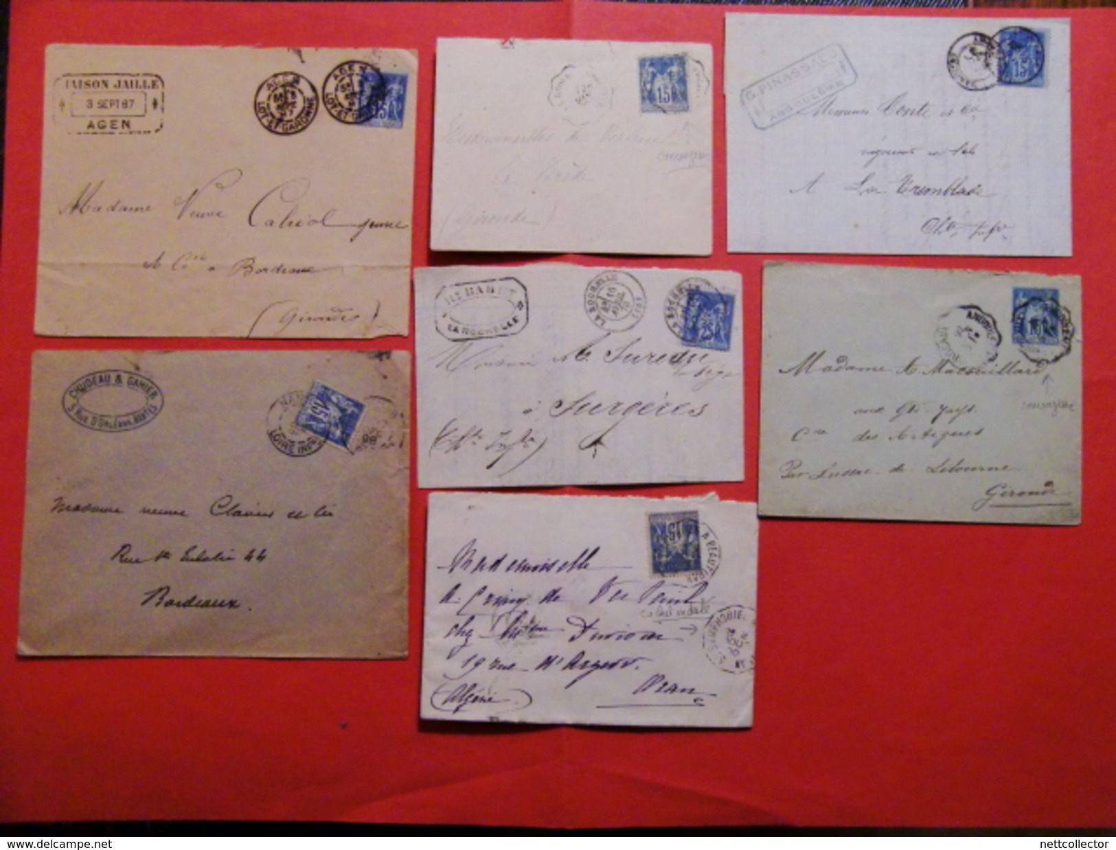 FRANCE COLLECTION 110 LETTRES CLASSIQUES dont RARES MAJ TB/TTB