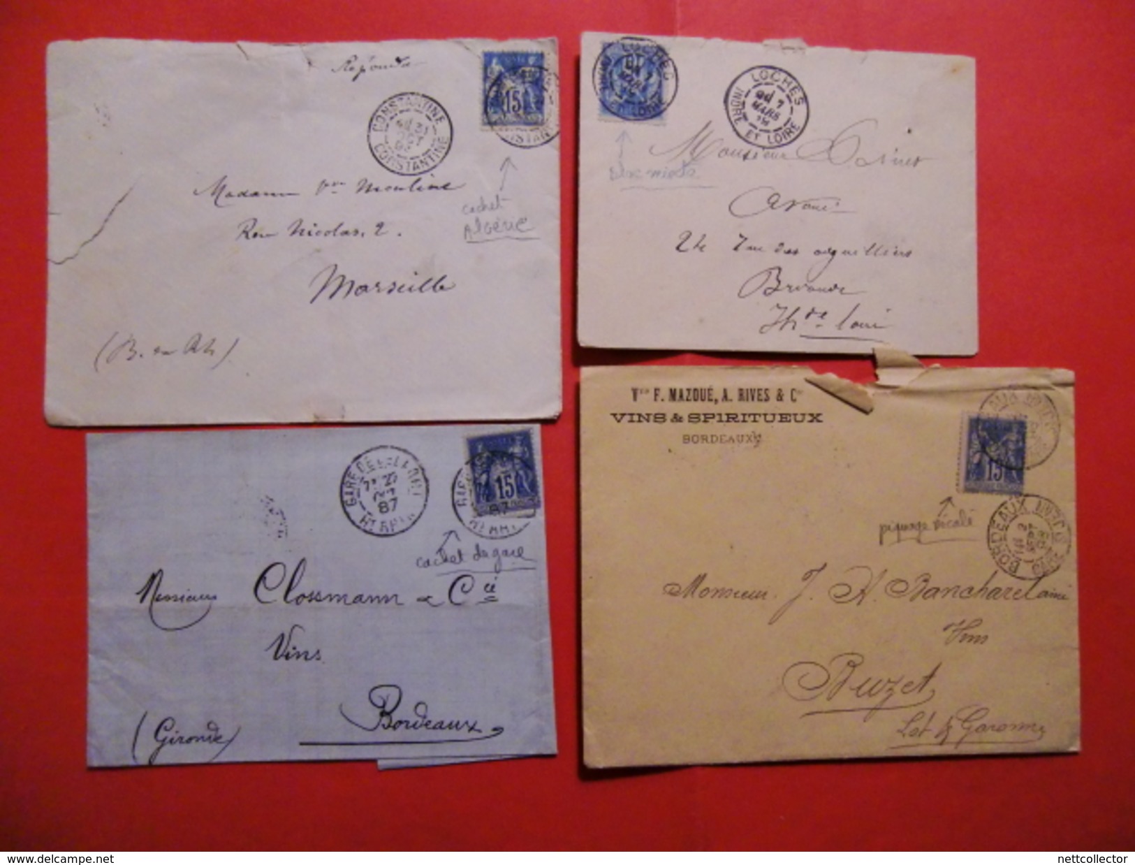 FRANCE COLLECTION 110 LETTRES CLASSIQUES dont RARES MAJ TB/TTB