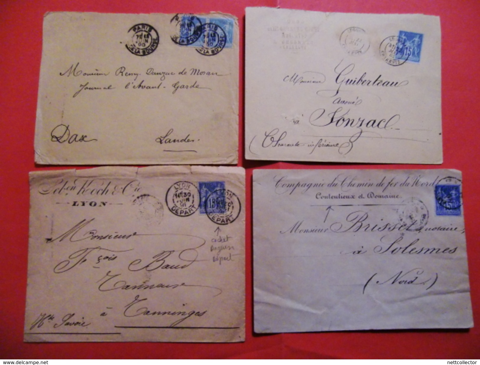 FRANCE COLLECTION 110 LETTRES CLASSIQUES dont RARES MAJ TB/TTB