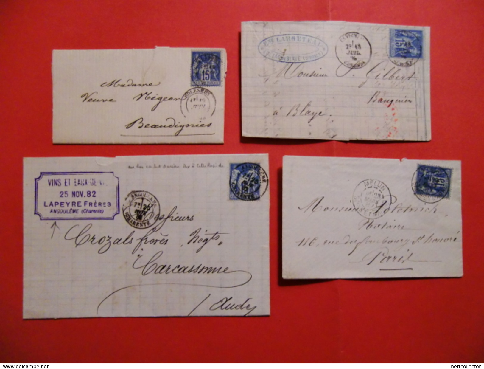 FRANCE COLLECTION 110 LETTRES CLASSIQUES dont RARES MAJ TB/TTB