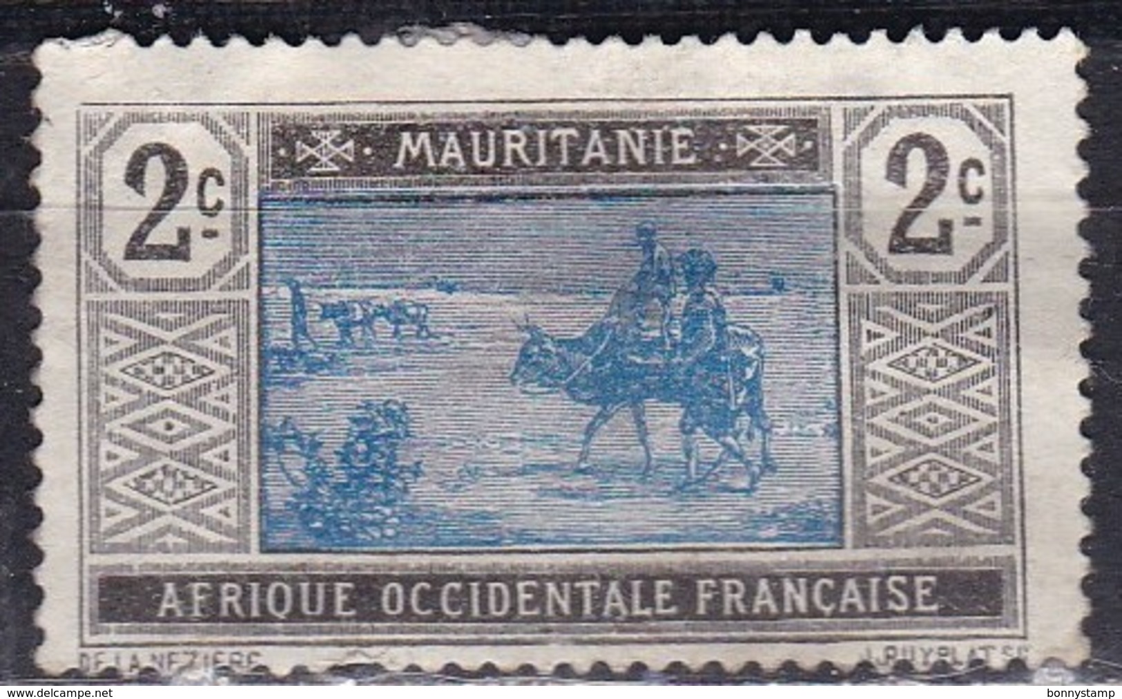 Mauritania, 1913/1938 - 2c Crossing Desert - Nr.19 Usato° - Gebraucht