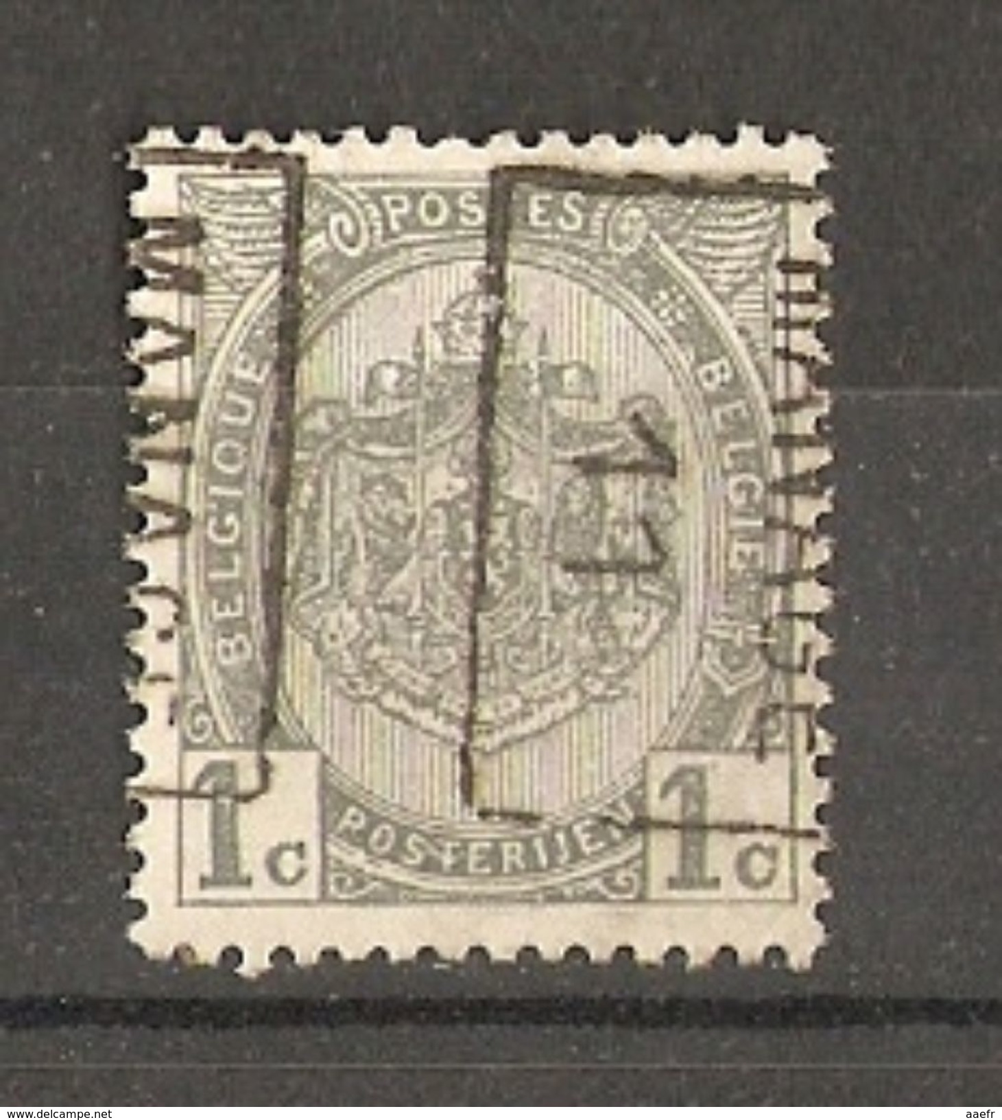 Belgique - 1911 - Préoblitéré Manage - Armoiries - Cob 81 - Roller Precancels 1910-19