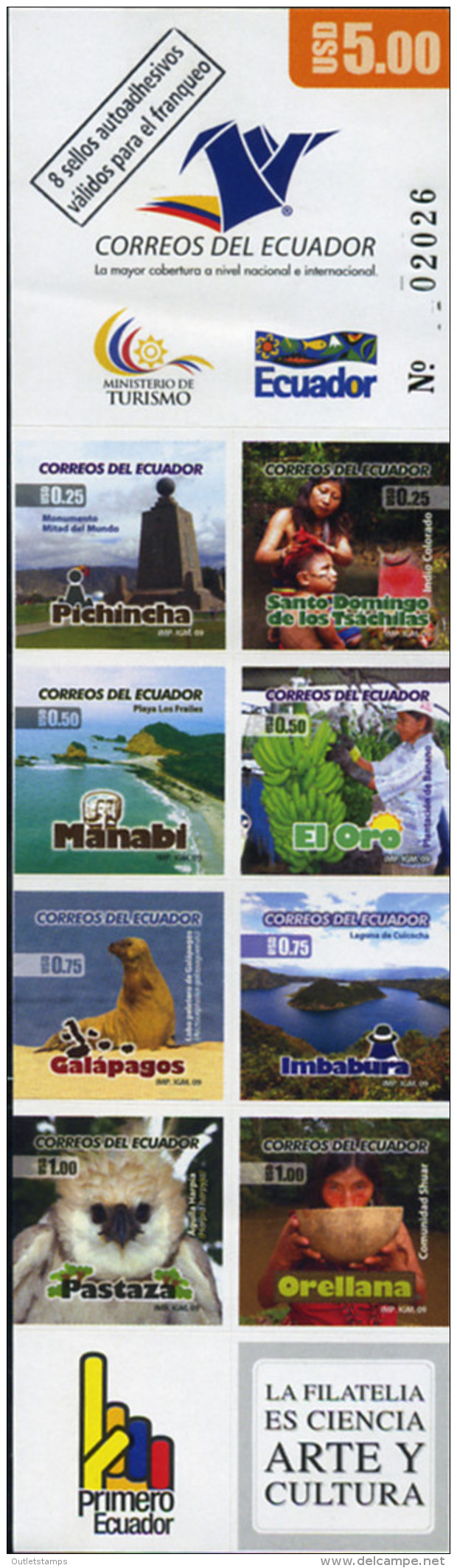 Ref. 369112 * NEW *  - ECUADOR . 2009. TOURISM. TURISMO - Ecuador