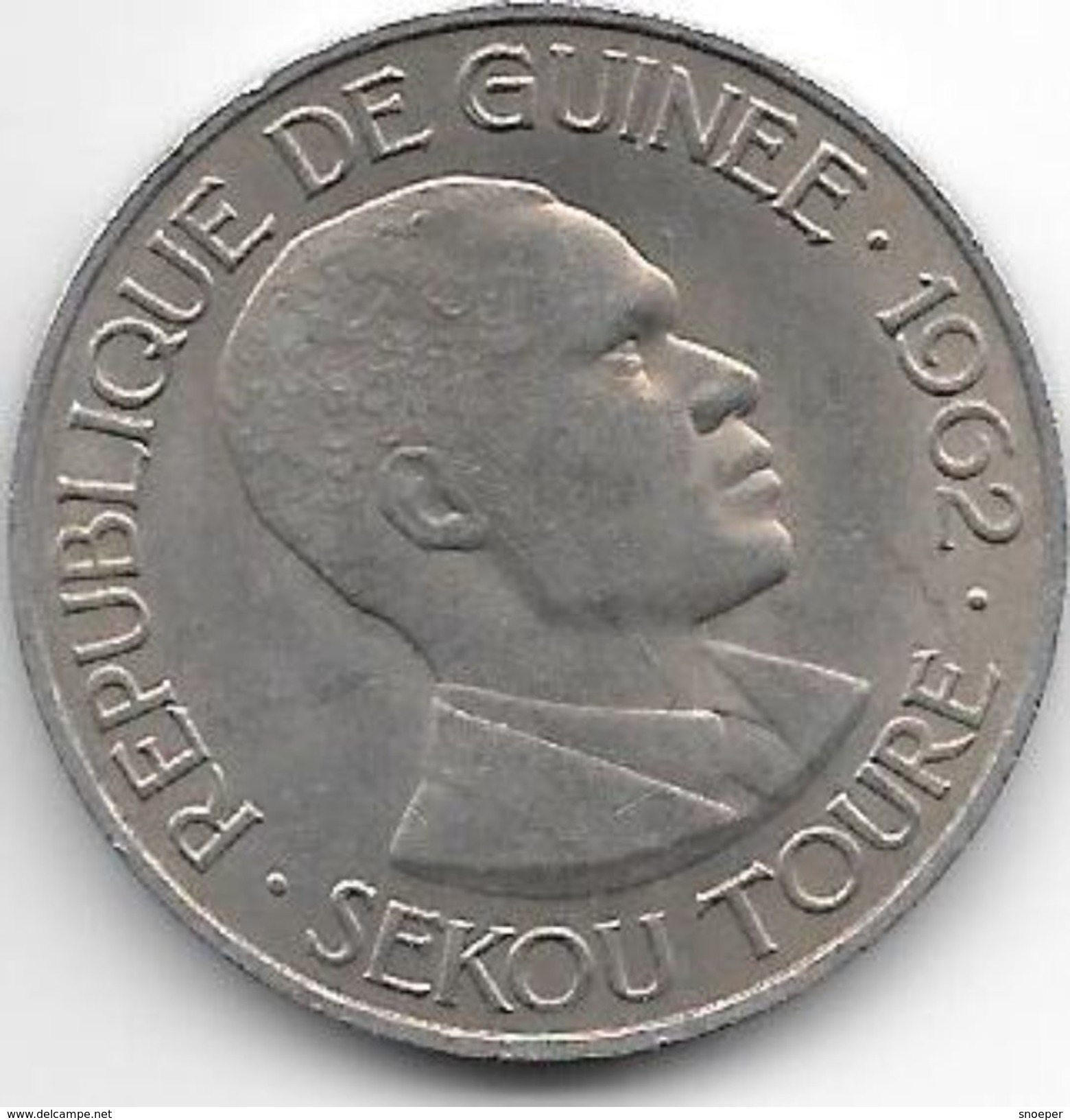 Guinea  25 Franc 1962 Km 7   Xf+ - Guinee