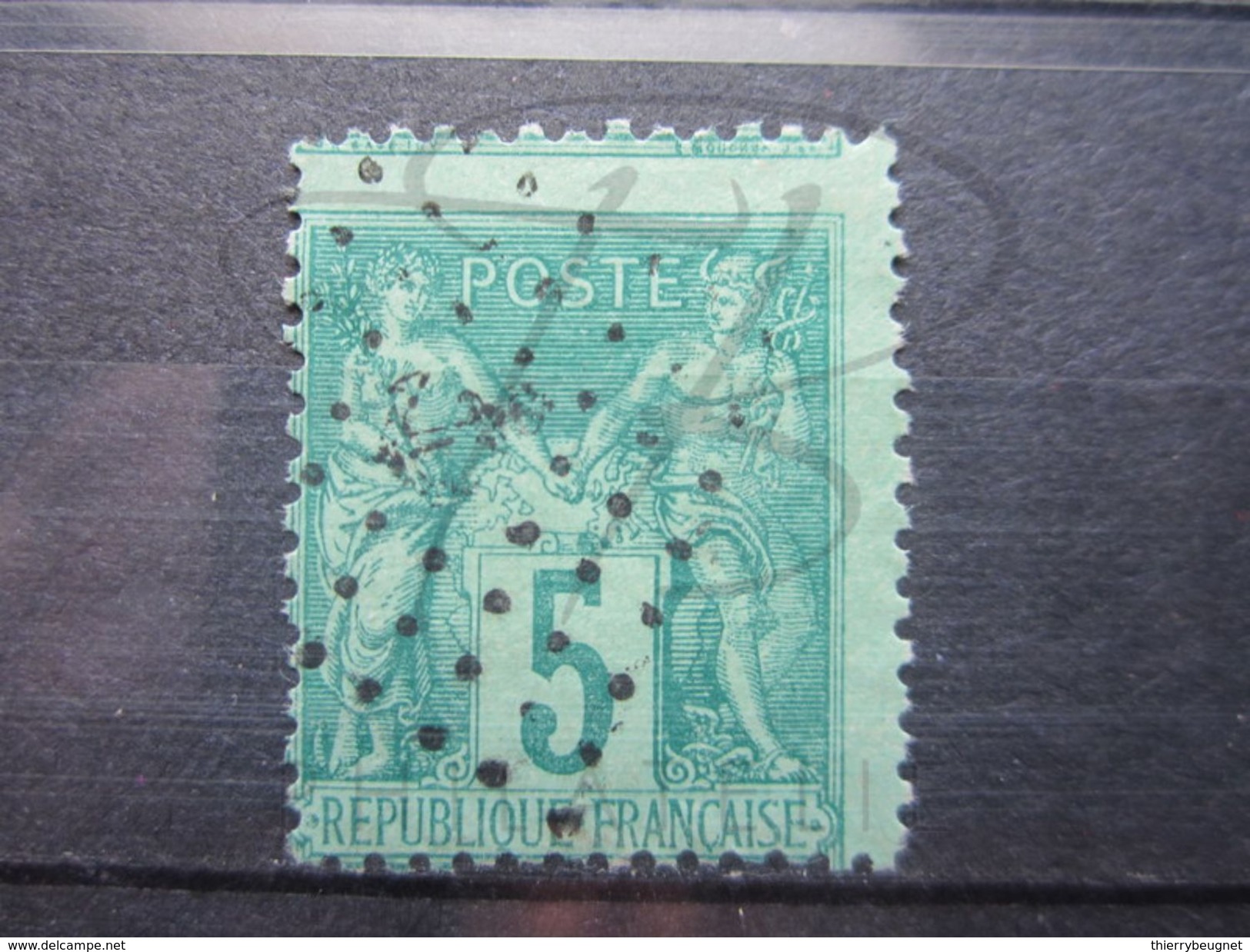 VEND BEAU TIMBRE DE FRANCE N° 75 , OBLITERATION ANCRE !!! - 1876-1898 Sage (Type II)