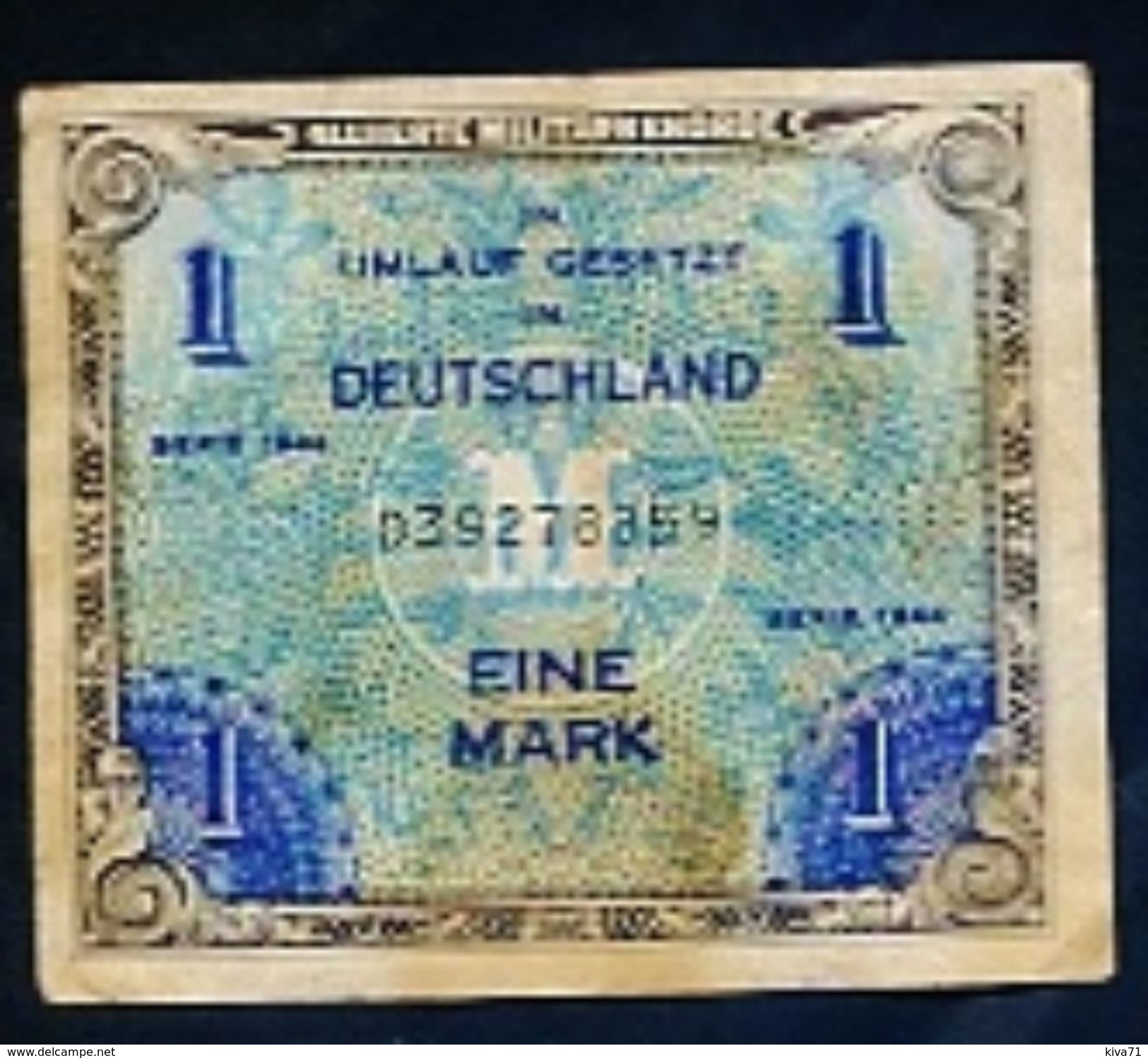 1 Mark " Allemagne"  Série 1944   TB  VF Bc 5 - 1 Mark