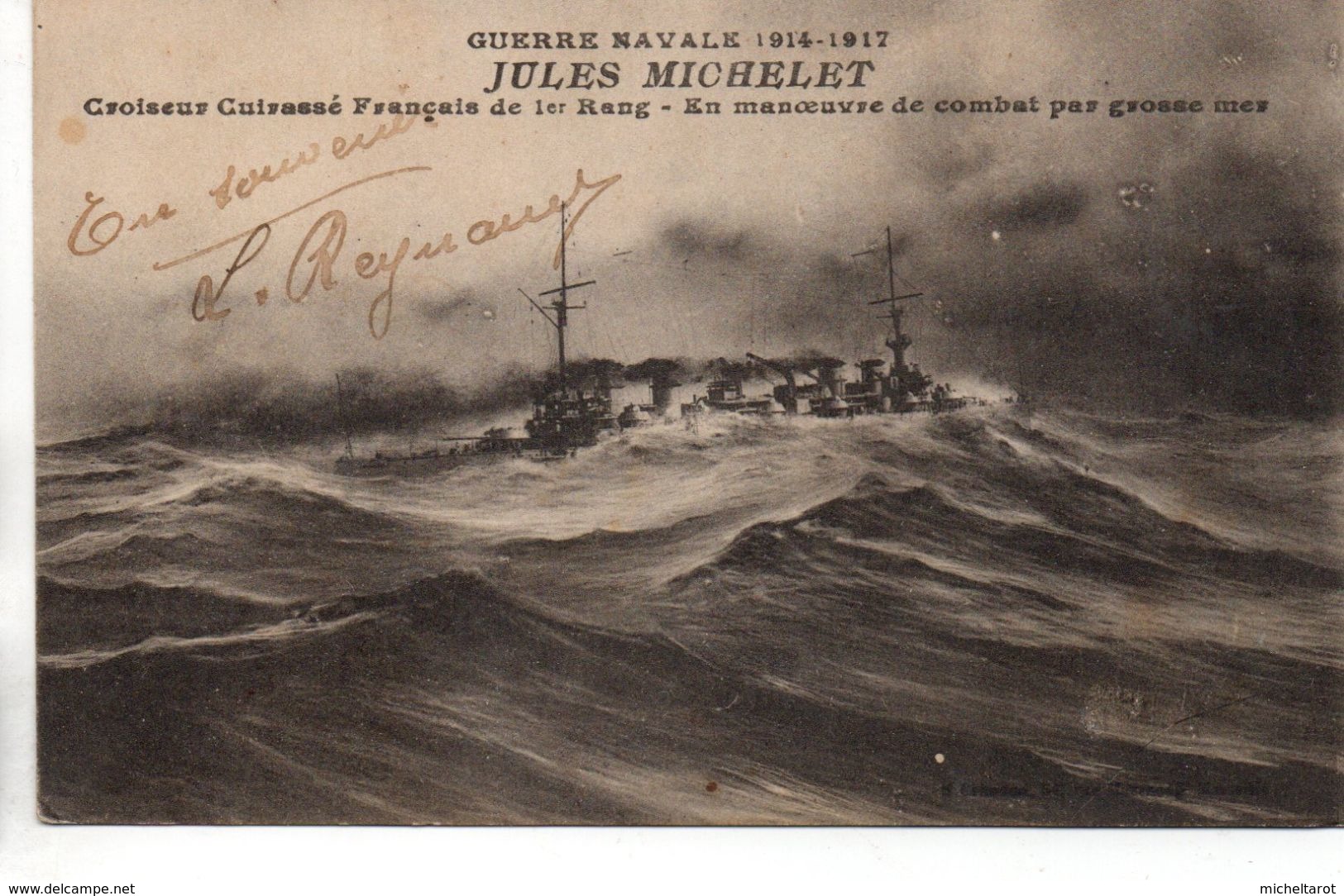 Bateaux : Marine De Guerre : ''Le Jules Michelet'' - Krieg