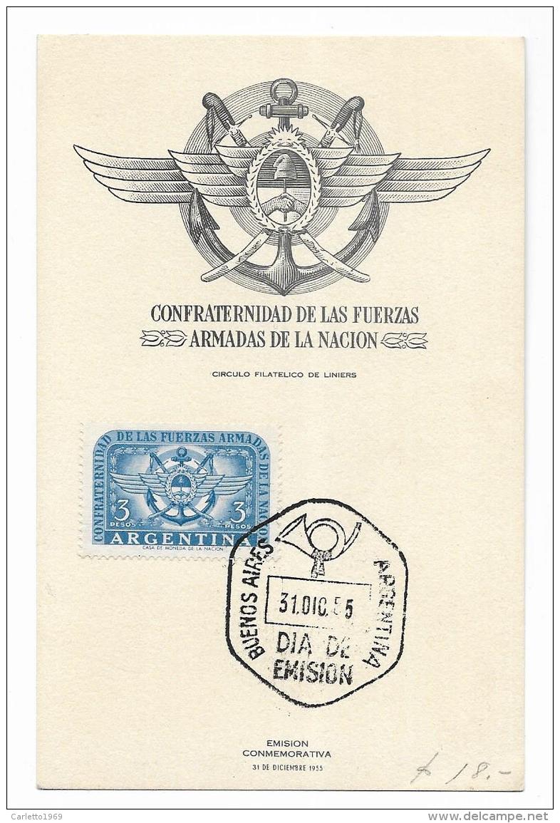 ARGENTINA - CONFRATERNITA DE LAS FUERZAS ARMADAS DE LA NACION CIRCOLO FILATELICO - FP - Argentinien