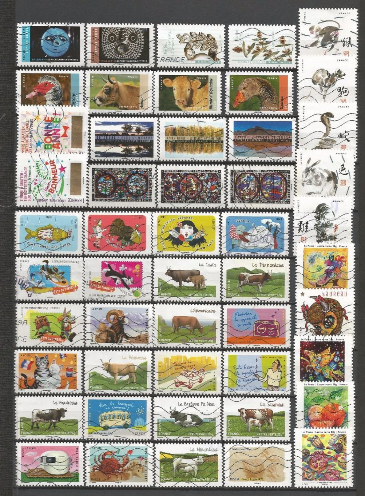 #  France / Vrac Timbre Oblitéré 2008 à 2017 / Lot N° 0775 - Used Stamps