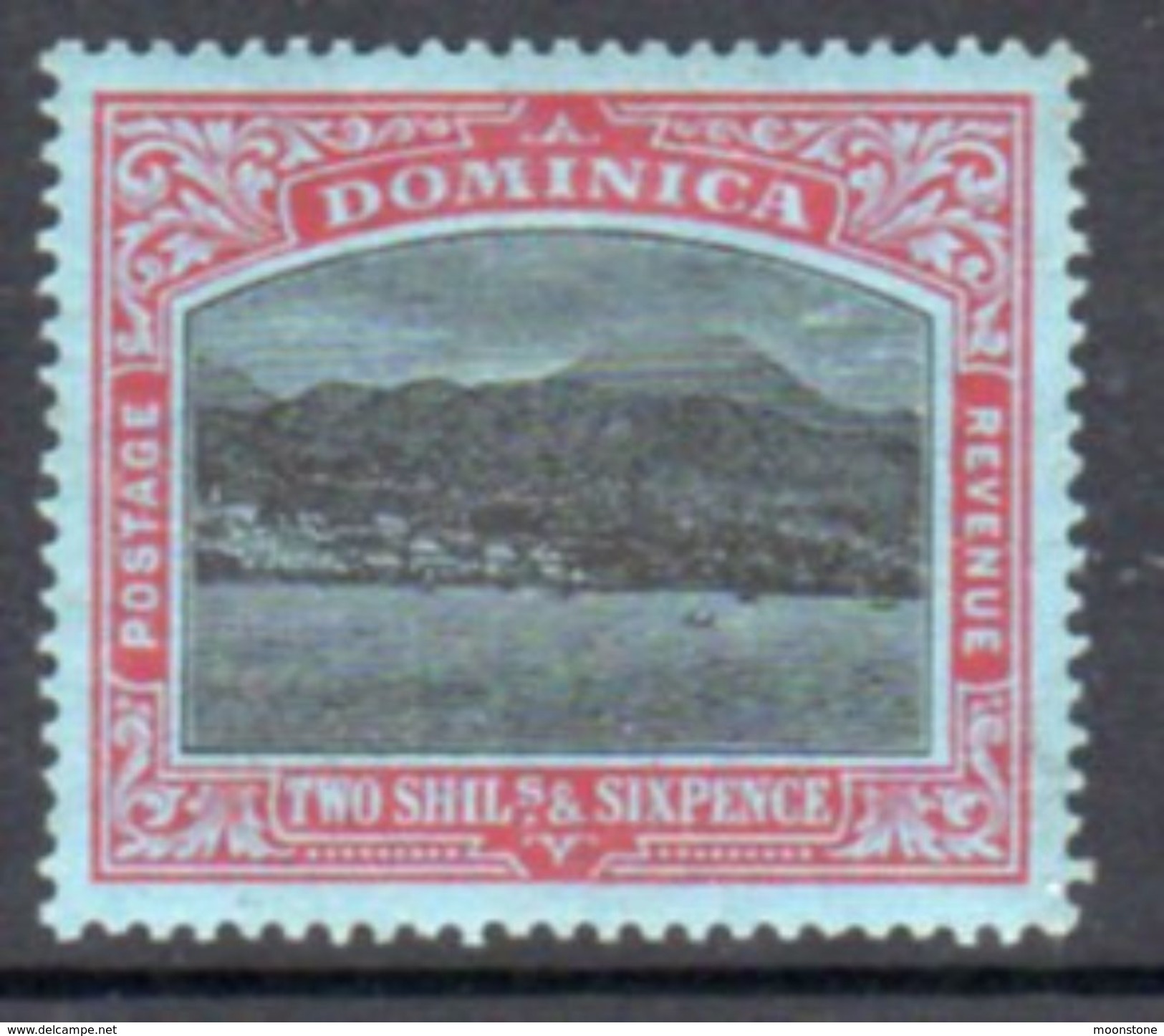 Dominica 1921-2 GV 2/6d View Definitive, Wmk. Script CA, Hinged Mint, SG 70 - Dominica (...-1978)