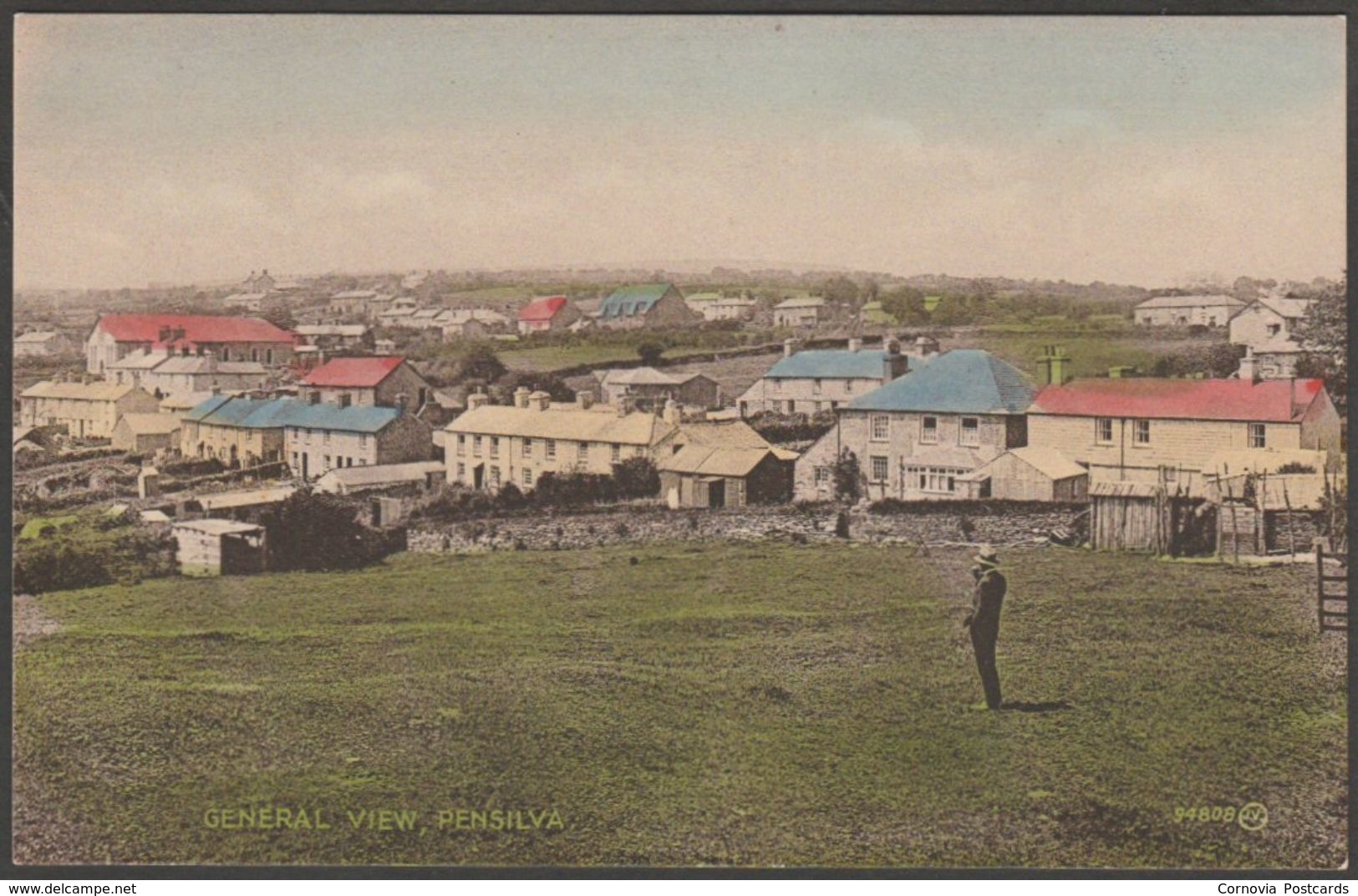 General View, Pensilva, Cornwall, 1926 - Valentine's Postcard - Other & Unclassified