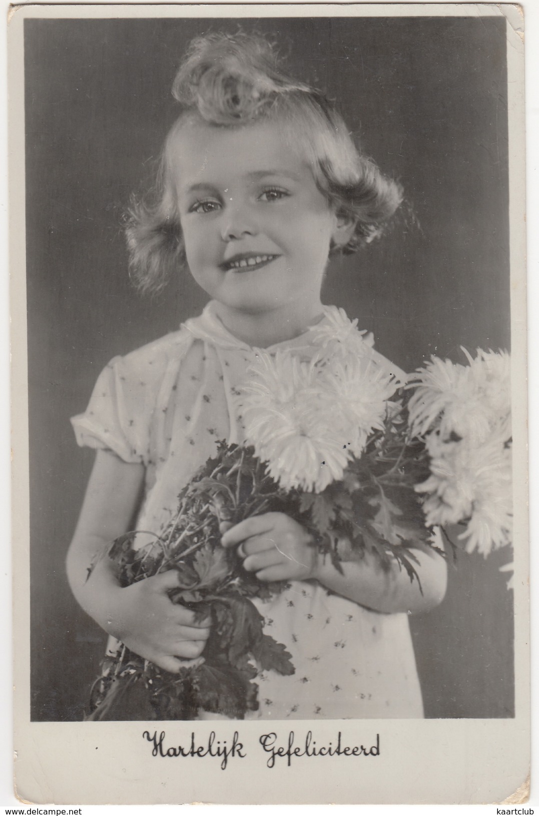 Rotterdam 1935: MEISJE Met BOEKET BLOEMEN / Mädchen Mit Blumen - (AMAG) - Portretten