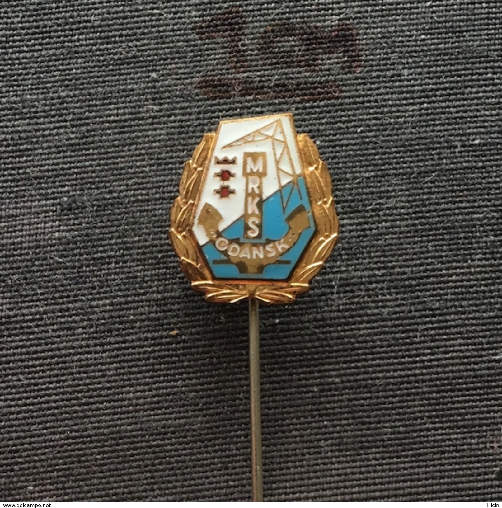 Badge (Pin) ZN005991 - Rowing / Kayak / Canoe Table Tennis (Ping Pong) Archery MRKS Gdańsk (Gdansk) - Canoeing, Kayak