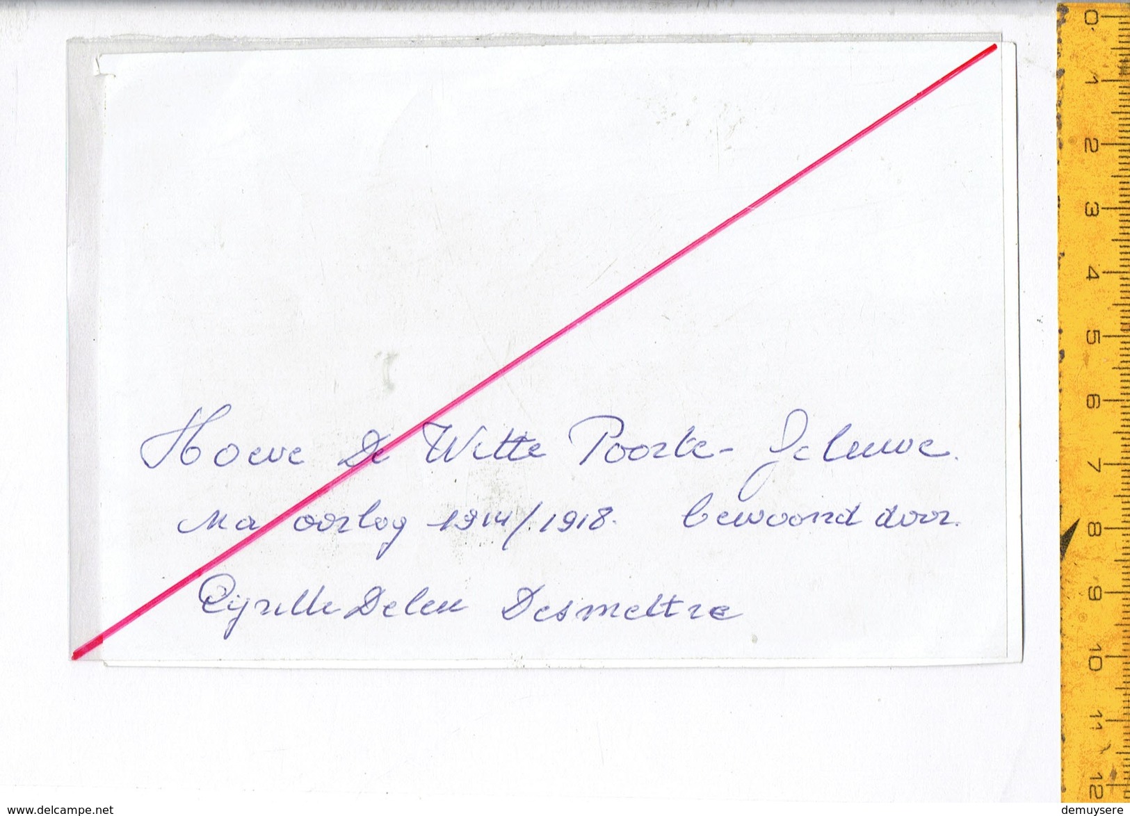 43986 - GELUWE Hoeve De Witte Poorte Na 1918 Cyrielle Deleu - REPRO Op Gewoon Papier - Wervik