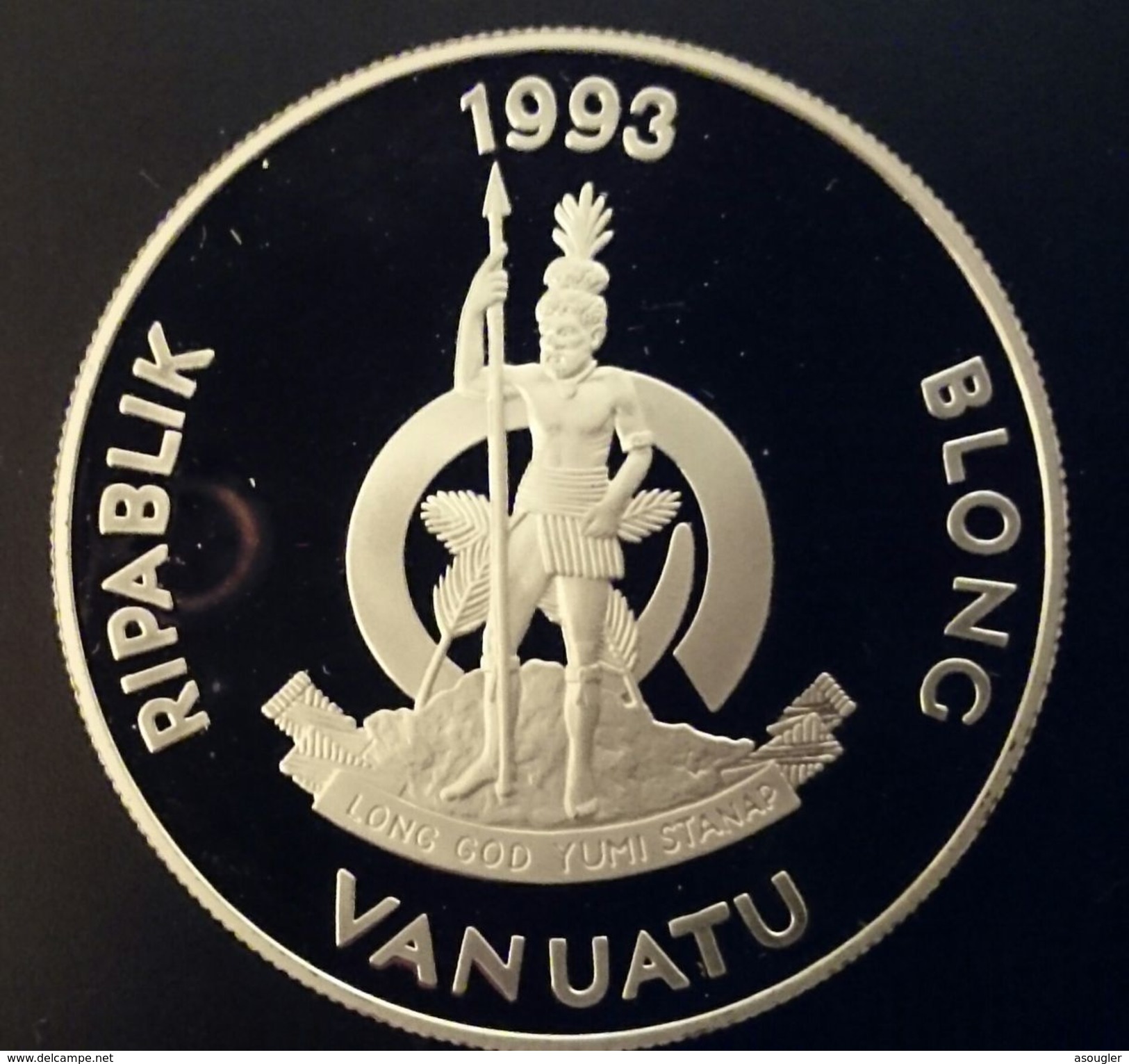 VANUATU 50 VATU 1993 SILVER PROOF "The Boudeuse" Free Shipping Via Registered Air Mail - Vanuatu