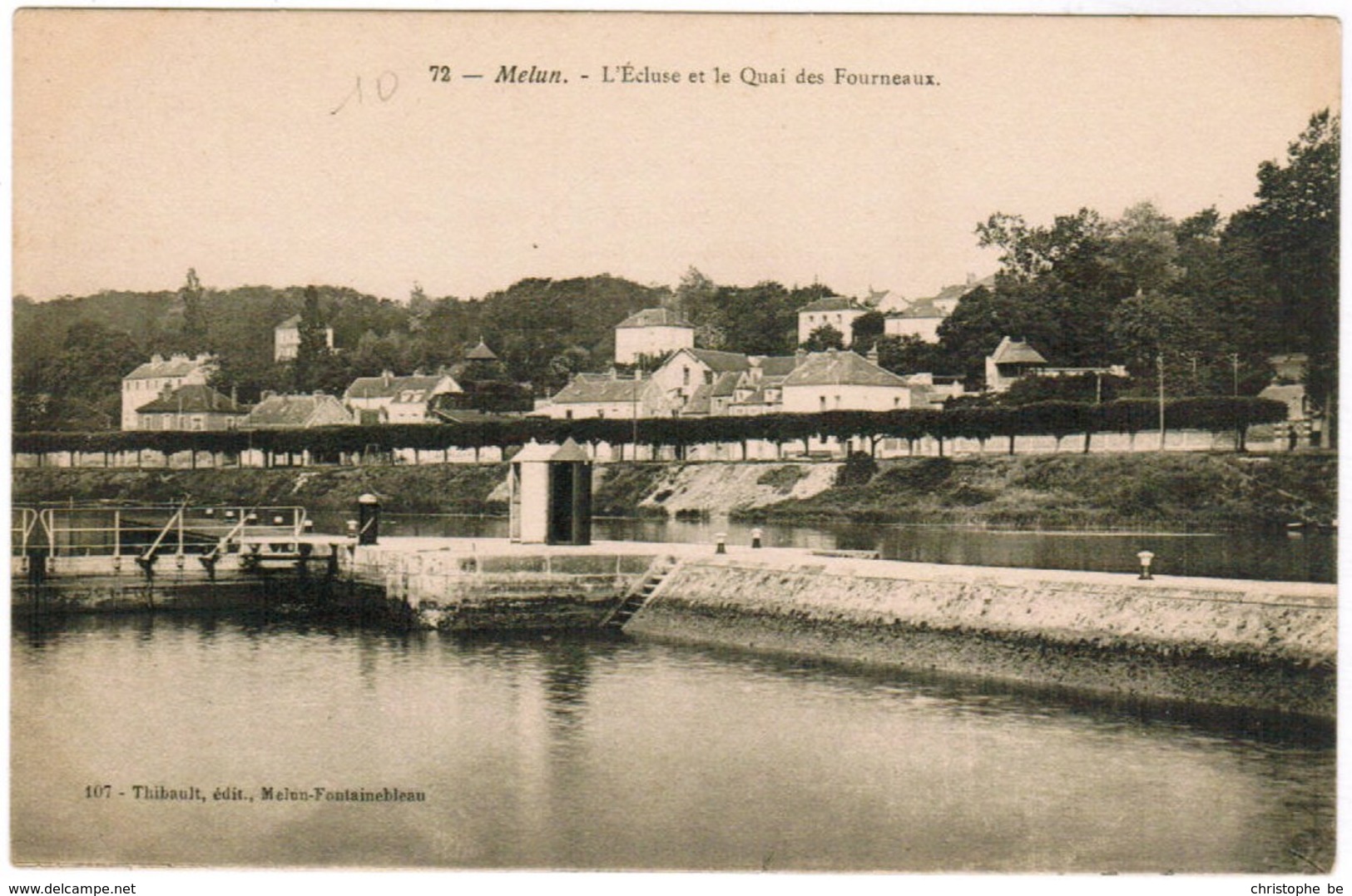 CPA Melun, L'Ecluse Et Le Quai Des Fourneaux (pk35829) - Melun