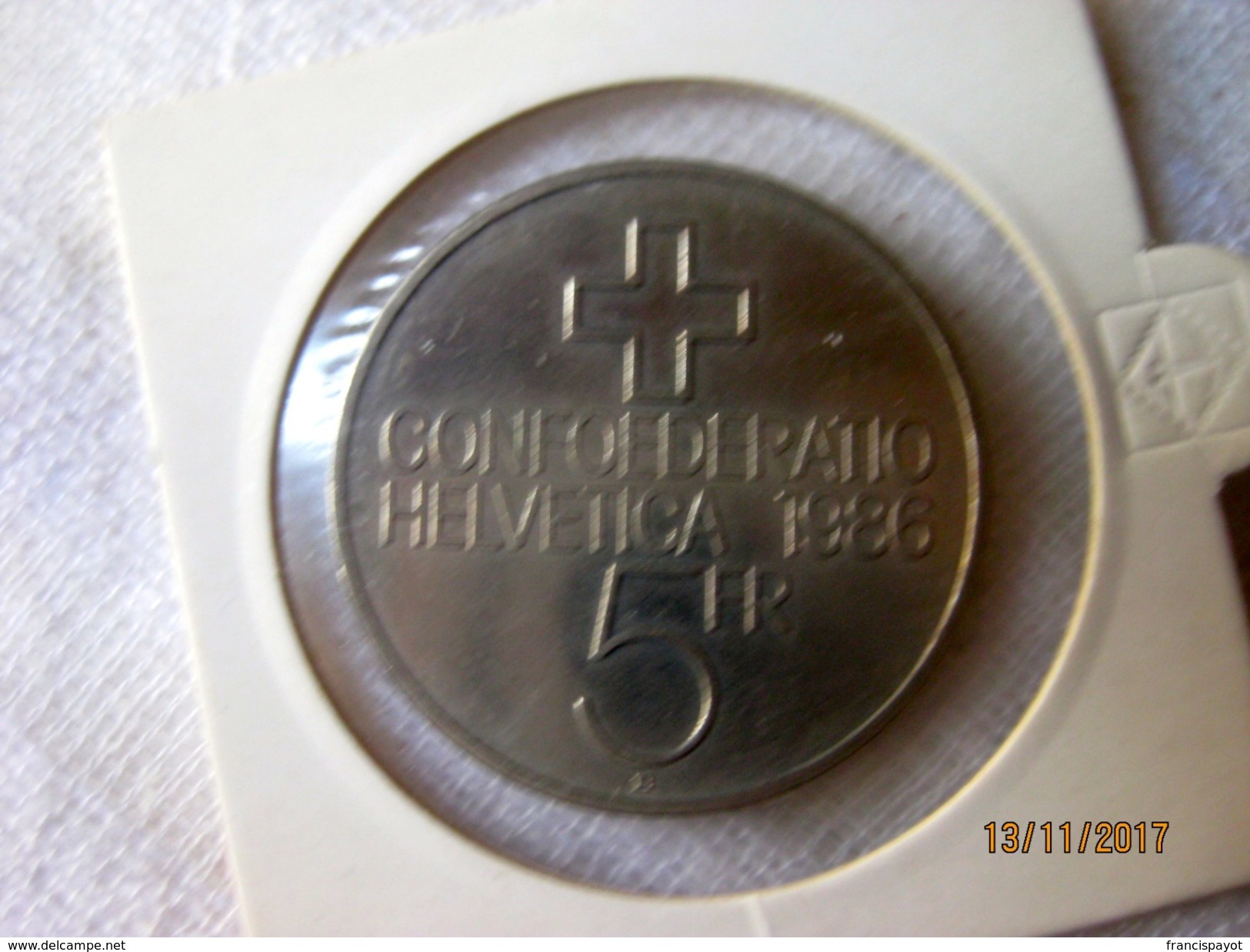 Suisse: 5 Francs 1986 - Pièce Commémorative Bataille De Sempach - Other & Unclassified