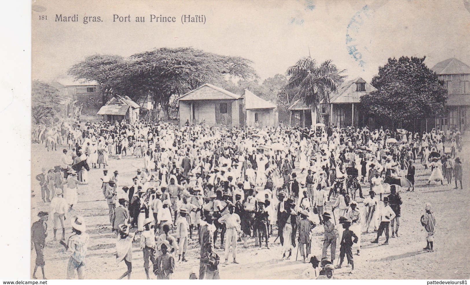 CPA Animée HAÏTI Port Au Prince Mardi Gras Fête Traditions - Monde