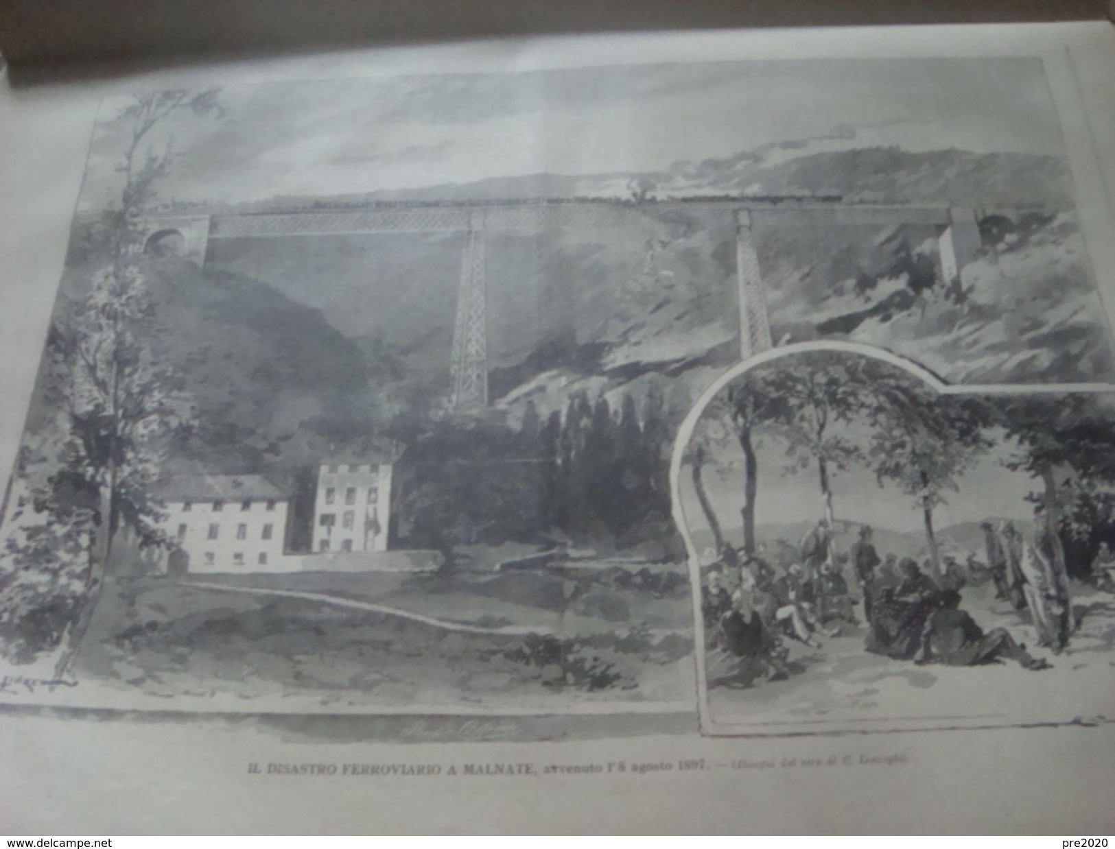 IL SECOLO ILLUSTRATO 1897 DISASTRO FERROVIARIO A MALNATE - Altri & Non Classificati