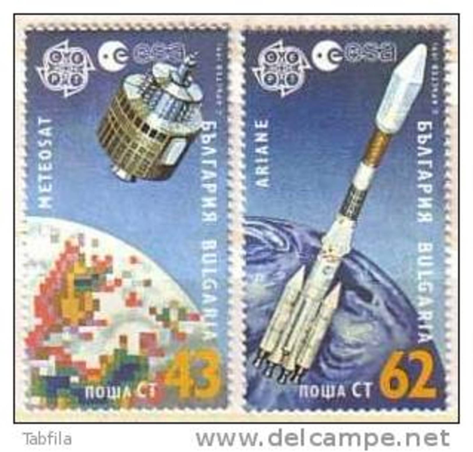 BULGARIA \ BULGARIE - 1991 - Europe-CEPT - Cosmos - 2v** - Ungebraucht