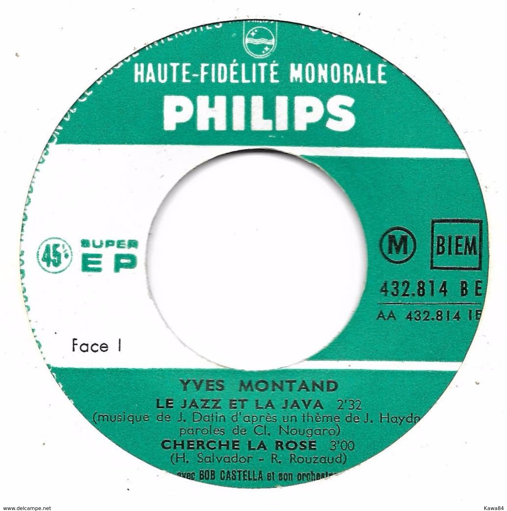 EP 45 RPM (7")  Yves Montand / Claude Nougaro / Henri Salvador  "  Sakoura  " - Autres - Musique Française