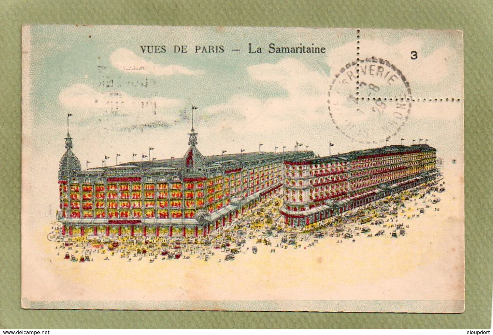 PARIS  LA SAMARITAINE   CARTE DE PUBLICITE LA SAMARITAINE - Autres & Non Classés