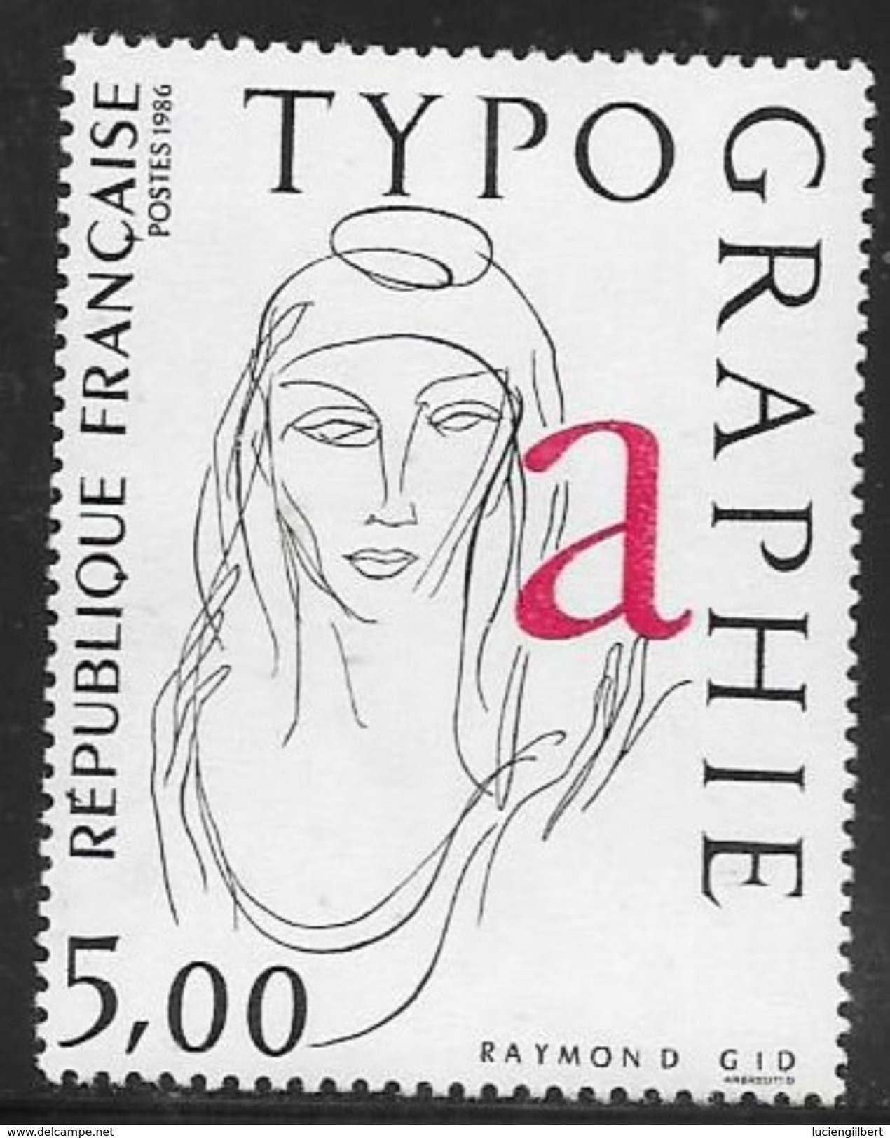 TIMBRE  N° 2407  FRANCE - NEUF -  TYPOGRAPHIE -  1986 - - Nuevos