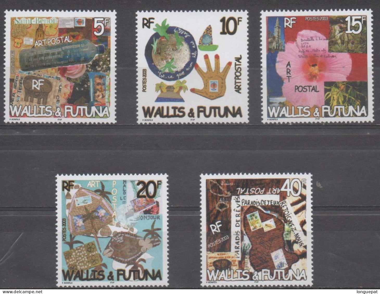 WALLIS Et FUTUNA : Art Postal - Dessins D'enfants - "Une Bouteille à La Mer" - - Unused Stamps