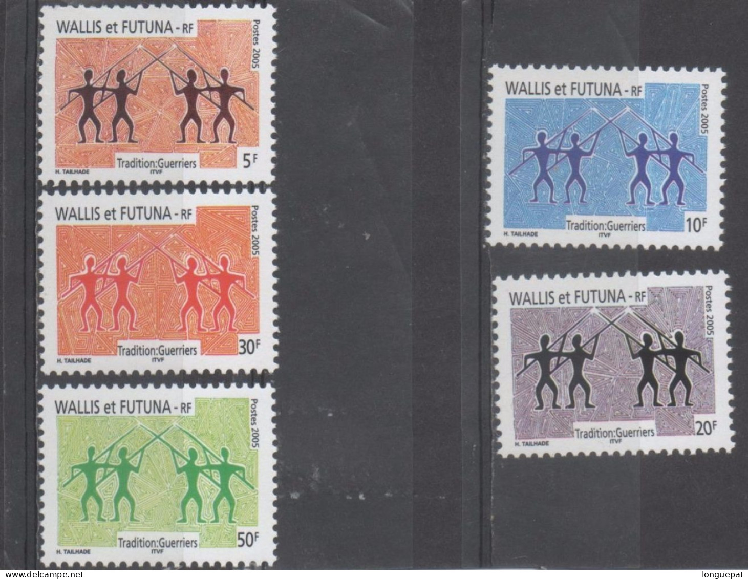 WALLIS Et FUTUNA : Tradition : Guerriers - Folklore - Patrimoine - - Unused Stamps