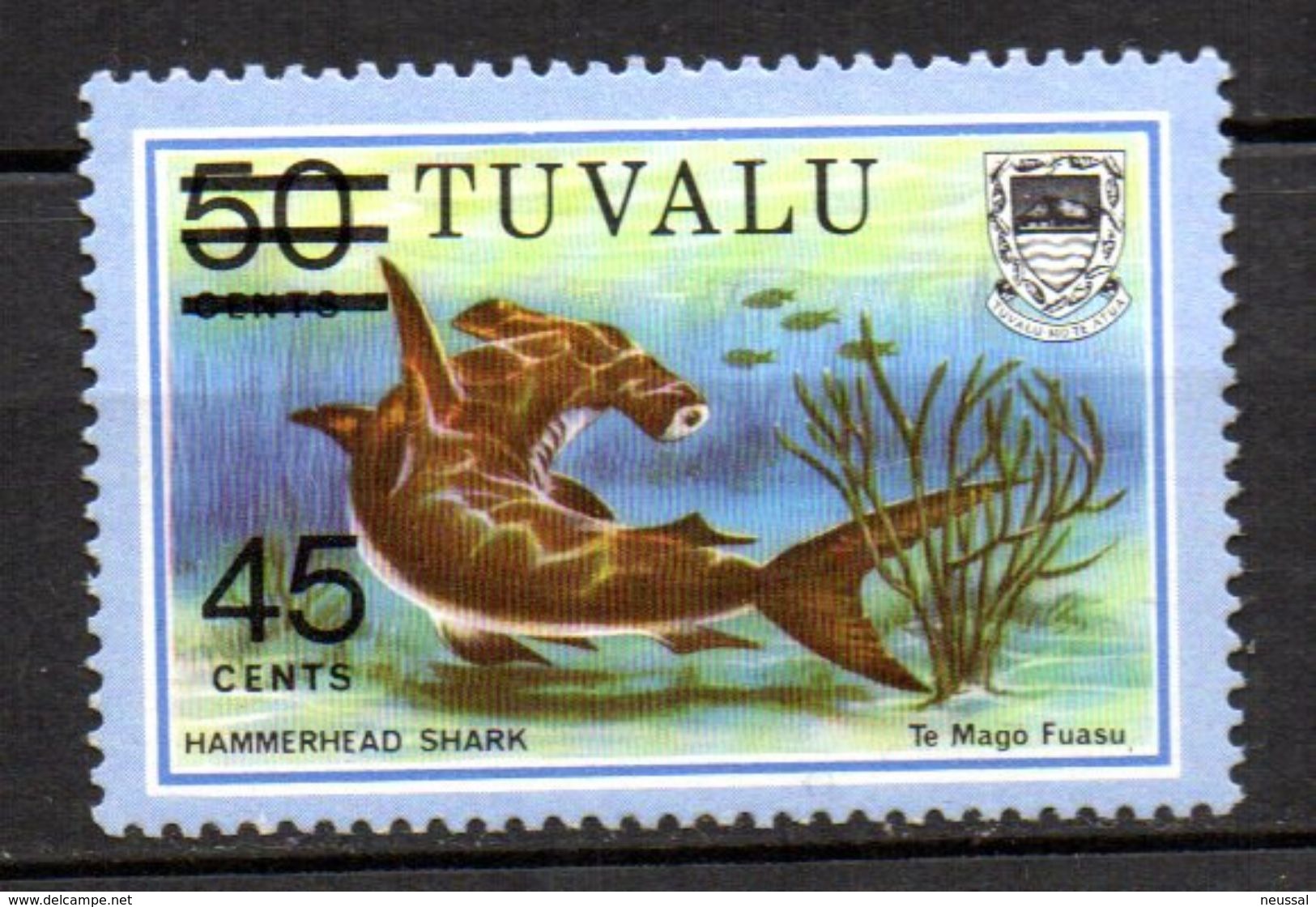 Sello  Nº 147a  Tuvalu - Fische