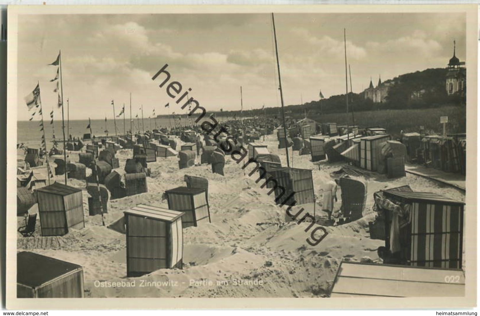 Zinnowitz - Strand - Foto-Ansichtskarte 30er Jahre - Verlag E. Rubin & Co. Lübeck - Zinnowitz