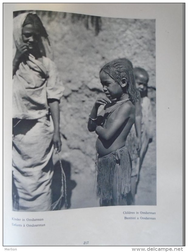 AFR217 Old Print - Children In OMDURMAN -  Sudan (backside:Sudanese Dancing Girl In Omdurman) 1931 - Estampes & Gravures