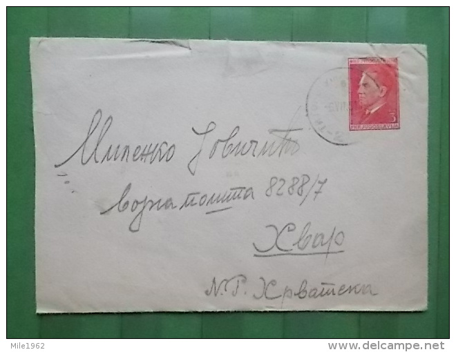 1924 - LETTER SERBIA, TITOVO UZICE - HVAR - Covers & Documents