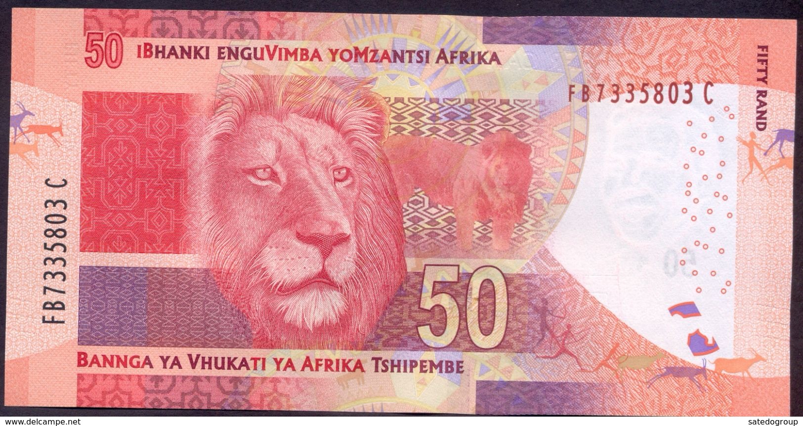 South Africa 50 Rand 2016 UNC P-140 (2) Signature: Kganyago - Suráfrica