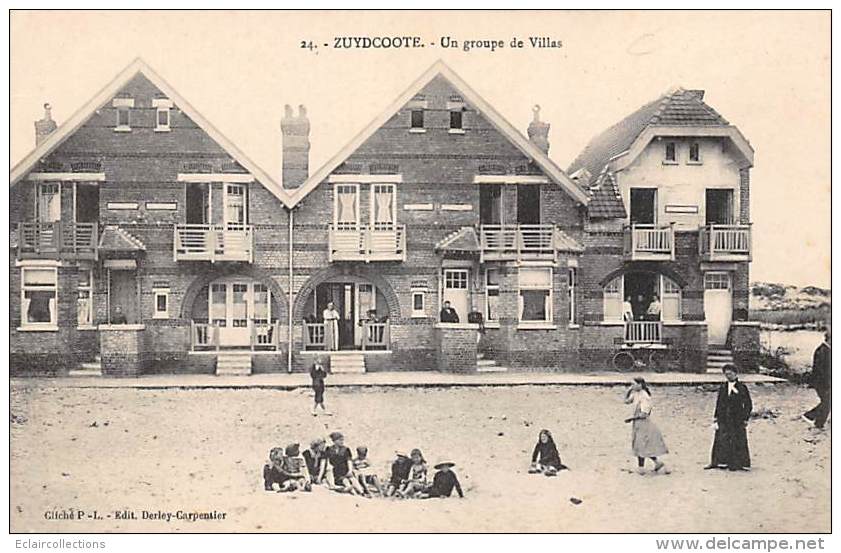 Zuydcoote      59         Groupe De Villas       (voir Scan) - Andere & Zonder Classificatie