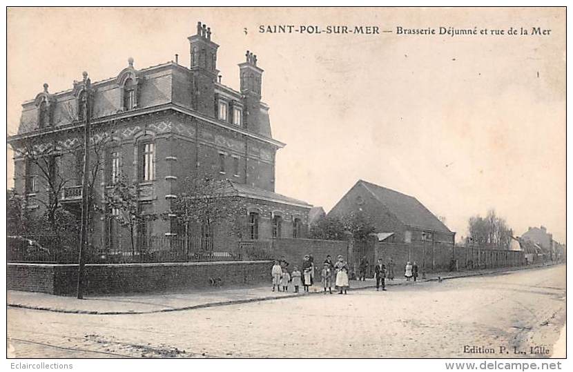 Saint Pol Sur Mer        59         Brasserie Dejumné     (voir Scan) - Saint Pol Sur Mer