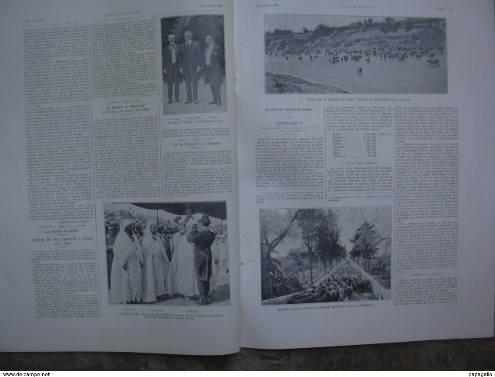 L’ILLUSTRATION 4039 BEYROUTH/ BOLCHEVISME/ POLOGNE RUSSIE/ MAROC/ PARIS 31 Juillet 1920 Complet Avec 10 Pages D'annonces - L'Illustration