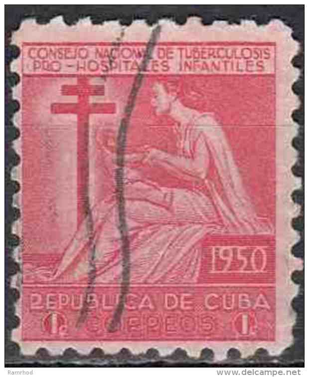 1949 Obligatory Tax. Anti-tuberculosis -Woman And Child 1c Red  FU - Wohlfahrtsmarken