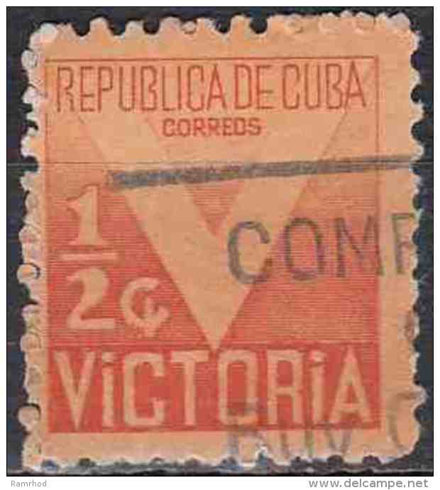 1942 Obligatory Tax. Red Cross Fund - 1/2c Victory FU - Beneficenza