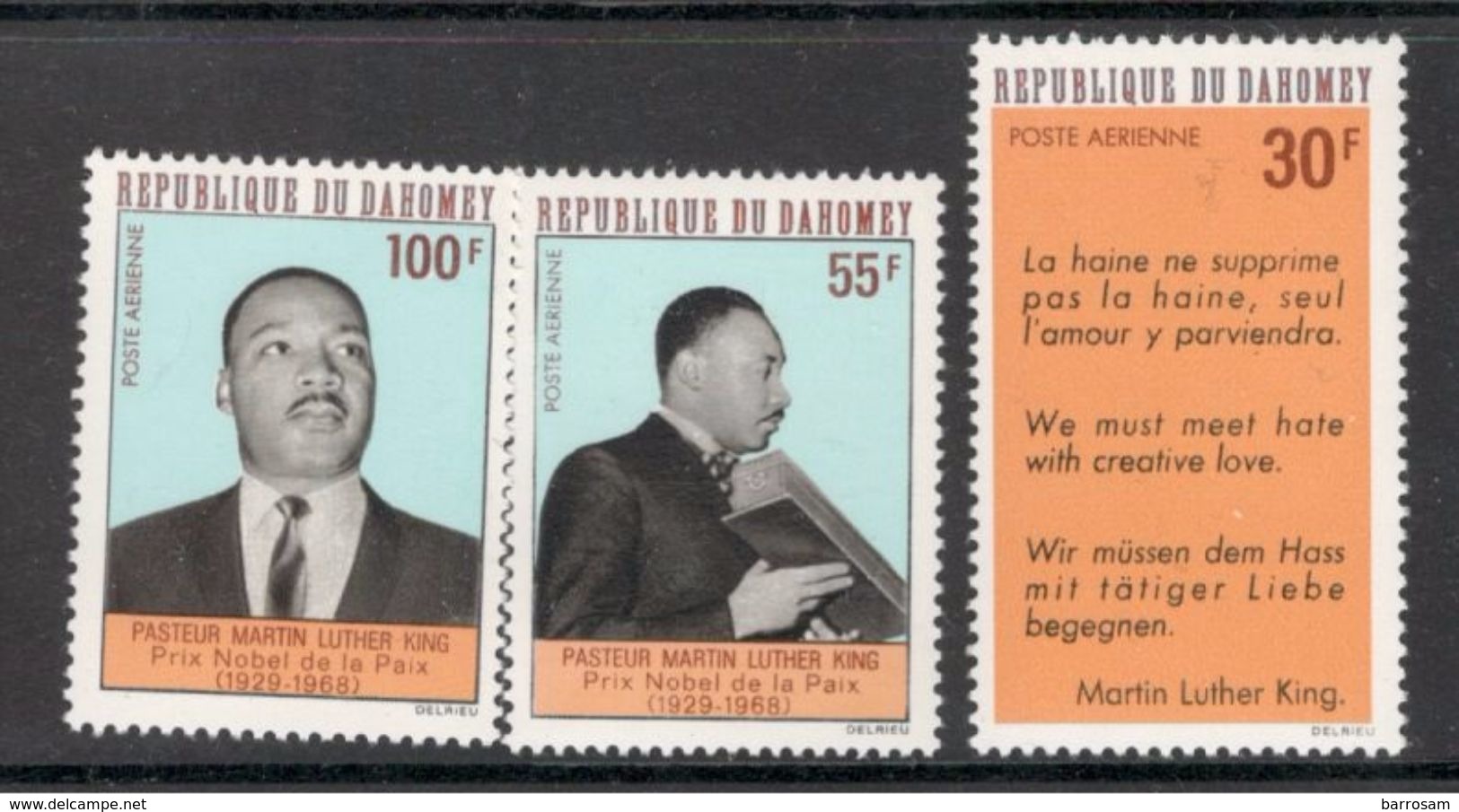 Dahomey1968:Block Michel346-8 Mnh** MARTIN LUTHER KING - Martin Luther King