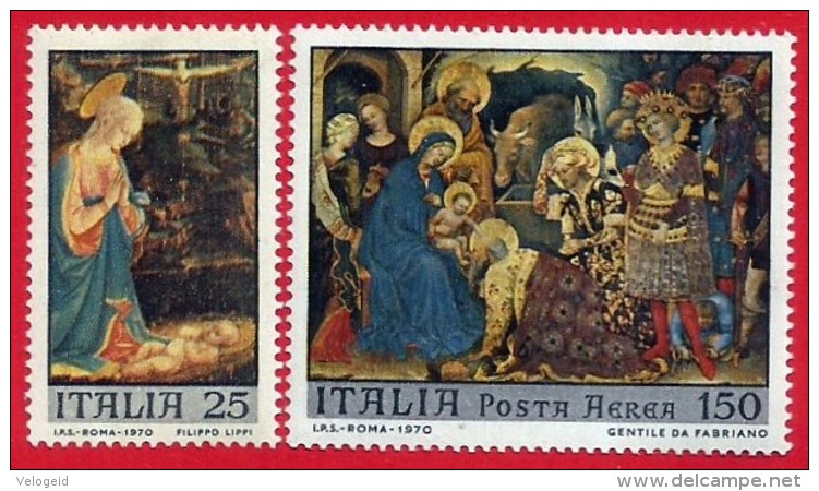 Italia. Italy. 1970 (**) Mi 1328 / 29. Navidad. Christmas. Weihnachten. Natale. Nöel - 1961-70:  Nuovi