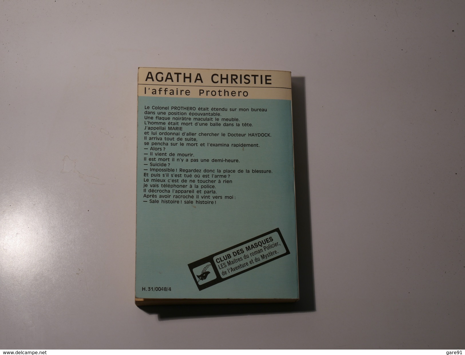 L'affaire Prothéro - Agatha Christie