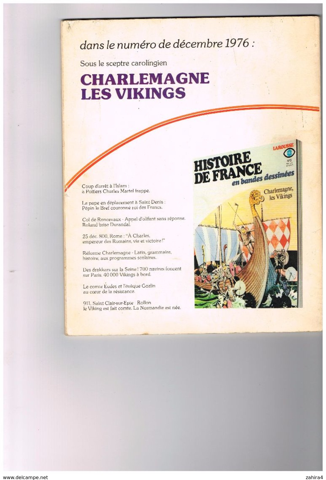 Larousse FR3 N°2 Histoire De France En Bandes Dessinées - Attila  Clovis - R - Raymond Poïvet Julio Ribera R.Lécureux... - Autres & Non Classés