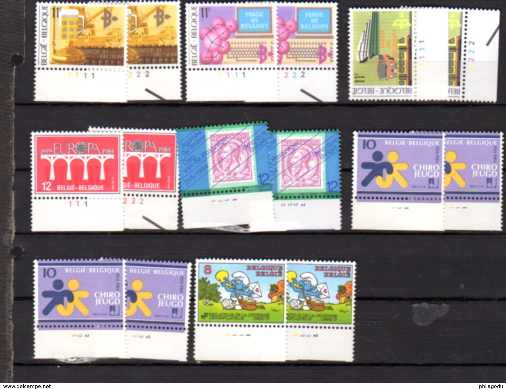 1984-87, Lot De N°  Planches Année 1984-87 Faciale 329 Fb - 1981-1990