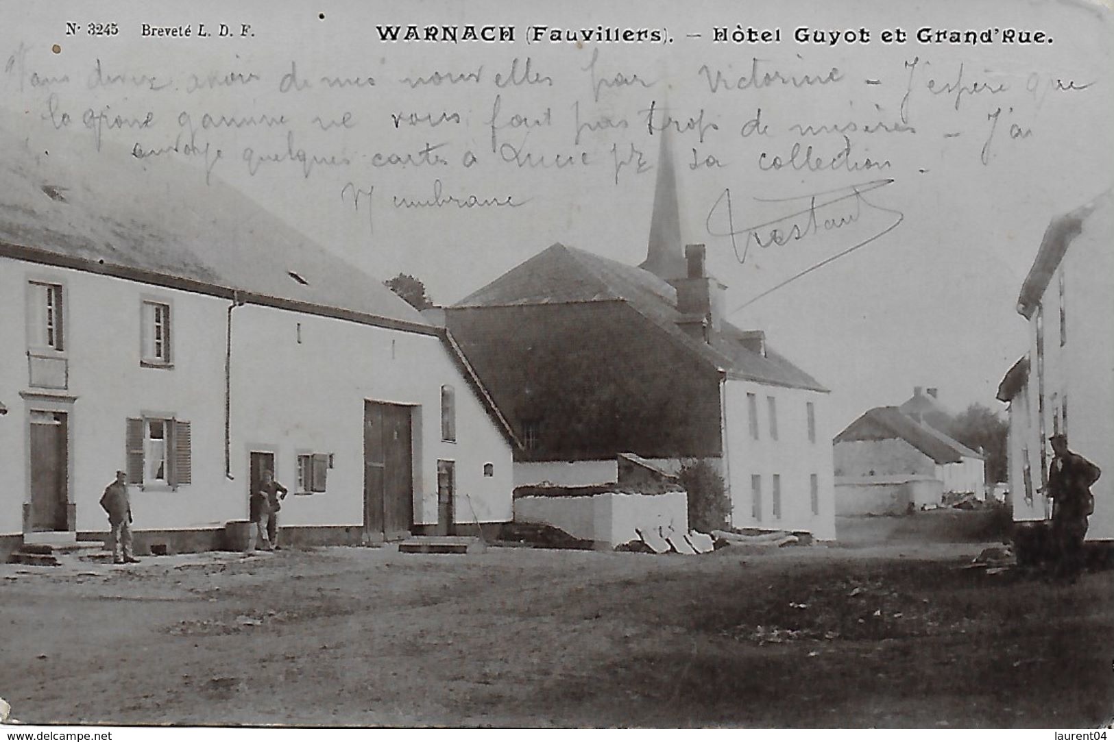 FAUVILLIERS.  TINTANGE. WARNACH.  ENVIRONS DE MARTELANGE. HOTEL GUYOT ET GRAND'RUE. ANIMATION - Fauvillers